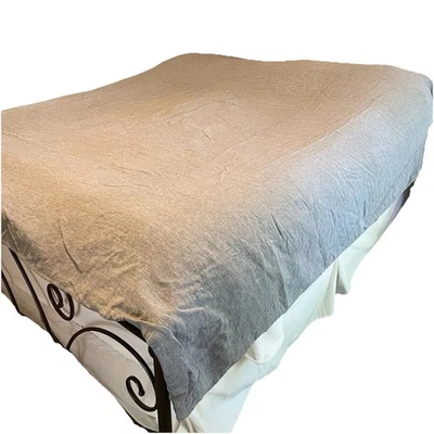 West Elm California King/King Slate Melange European Flax Linen Duvet Cover Luxe - Image 1 of 4