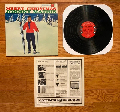 Johnny Mathis - Merry Christmas LP Columbia CL 1195 1958 1st Pressing Mono - Image 1 of 4