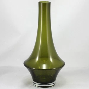 Vintage Riihimaki 1379 Large Olive Green Vase a/f - Picture 1 of 9