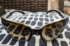 Ray-Ban RB4068 710/51 Ladies' Havana Sunglasses, Brown Gradient Glass Lens 60mm - Picture 1 of 7