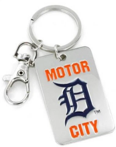 Detroit Tigers Slogan Keychain (NEW) MLB Key Chain Keychain ID Cover