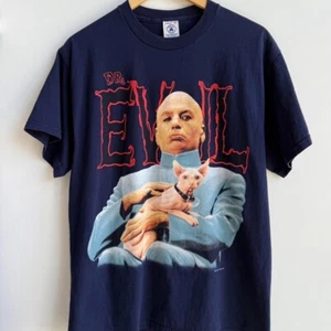 Camicia Austin Powers Dr Evil Mr Bigglesworth manica corta colore navy KV32194 - Foto 1 di 2