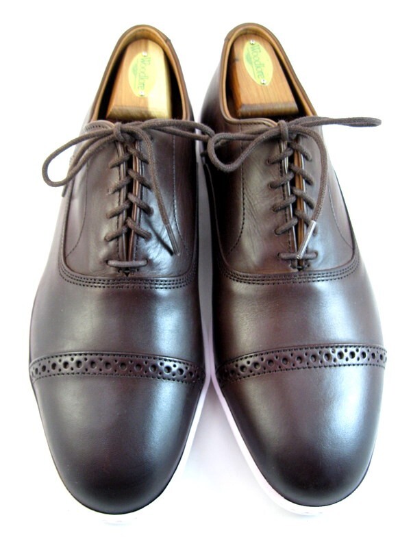 【90's】Allen Edmondsスプリットトゥ　US8D 茶　ヴィンテージ 90's】Allen Edmondsスプリットトゥ US8D 茶 ヴィンテージ