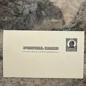 UX19, USPS MCKINLEY 1 CENT - STAMPED ON BACK - Postal Card, VF - Picture 1 of 2