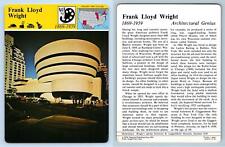 Frank Lloyd Wright - Thought - Story Of America - Panarizon Card
