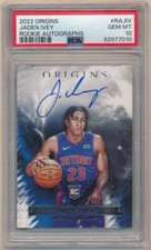 JADEN IVEY 2022/23 PANINI ORIGINS RC ROOKIE AUTOGRAPH SP AUTO PSA 10 GEM MINT