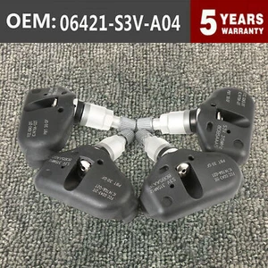 OEM 06421-S3V-A04 Tire Pressure Sensors TPMS Fits Honda Acura MDX RL TL 4pcs set - Picture 1 of 10
