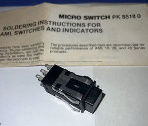 Honeywell Micro Switch AML 20 Series PK 85180, 3A, 125VAC 2A 250VAC Brand New. - Picture 1 of 14