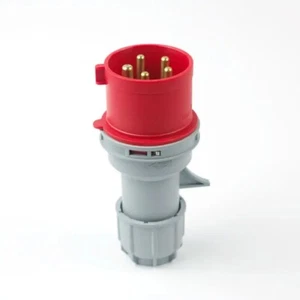 16 Amp 5 Pin Industrie Baustellenstecker Elektro Anschluss Kabel Leitung - Bild 1 von 3