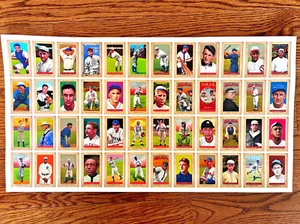 Rare Helmar Series 3 Famous Athletes Complete Uncut Sheet Set - Picture 1 of 7