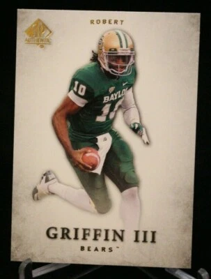 2012 SP Authentic Rookie #10 Robert Griffin lll RG3 Baylor Bears - Image 1 of 2
