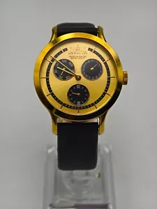 Vintage Invicta 22495 goldfarbene Damen Quarzuhr Chronograph, läuft super! - Bild 1 von 9