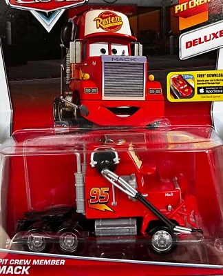 DISNEY PIXAR CARS 2 "PIT CREW MEMBER MACK" BRAND NEW, DELUXE MODEL, 1:55 SCALE - Image 1 of 4