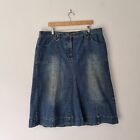 Casual Comfort Y2K Denim Skirt Size 20 Blue Midaxi Length