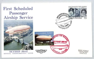 GB QEII Cover SKYSHIP 500-02 AIRSHIP FIRST FLIGHT Leavesden 1986 XZ246 - Picture 1 of 10