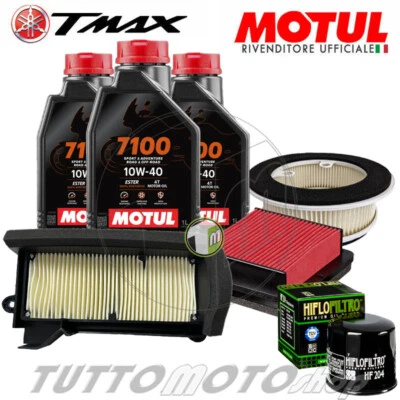 Tagliando YAMAHA T-MAX 560 2022 2023 2024 /Kit Olio Motul 7100 10W40 Filtri TMAX - Immagine 1 di 4