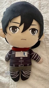 Attack on Titan Mikasa Fluffy Kororin BIG Plush Stuffed Toy Doll 16”  Final Seas - Picture 1 of 8