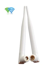 2.4G&5G dualband WiFi Antenna White RP-/SMA 20cm 5dBi 50Ω e.g. WiFi/Bluetooh net - Bild 1 von 6