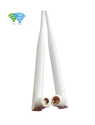 2.4G&5G dualband WiFi Antenna White RP-/SMA 20cm 5dBi 50Ω e.g. WiFi/Bluetooh net - Bild 1 von 4