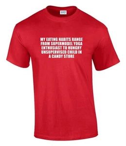 Camiseta My Eating Range From Supermodelo Idea de Regalo Divertida Ruda Para Hombre Dama T0363 - Imagen 1 de 7