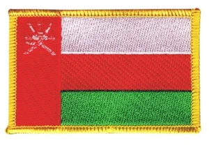 Oman Aufnäher Flaggen Fahnen Patch Aufbügler 8x6cm - Picture 1 of 1
