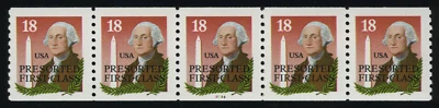 US #2149e-P# 33333  18¢ Wash. Monument PS5 PNC5, VF NH MNH, lightly tagged error - Image 1 of 2
