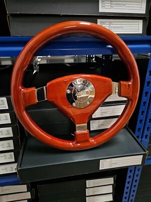 VOLANTE MADERA RAPTOR 15" DESIGNO 3 RADIOS Foto 1 de 4