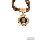 Antique 19C Victorian Mourning Jewelry Hairwork Pocket Watch Chain W Ruby Pearl