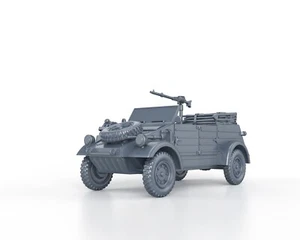WWII GERMAN - KUBELWAGEN - 1/56 1/72 1/87 1/100 3D PRINTED - Picture 1 of 4