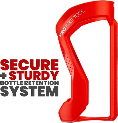 PRO BIKE TOOL Bike Water Bottle Holder - Lightweight and Strong Bicycle Cage wit - Image 1 of 4