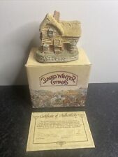 David Winter Cottage 1982 "The Village Shop" Hand Made / Hand Painted with COA