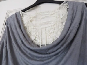 BNWT - Ladies Simply Be Top Plus Size 32 - Cowl back with lace insert - Picture 1 of 7