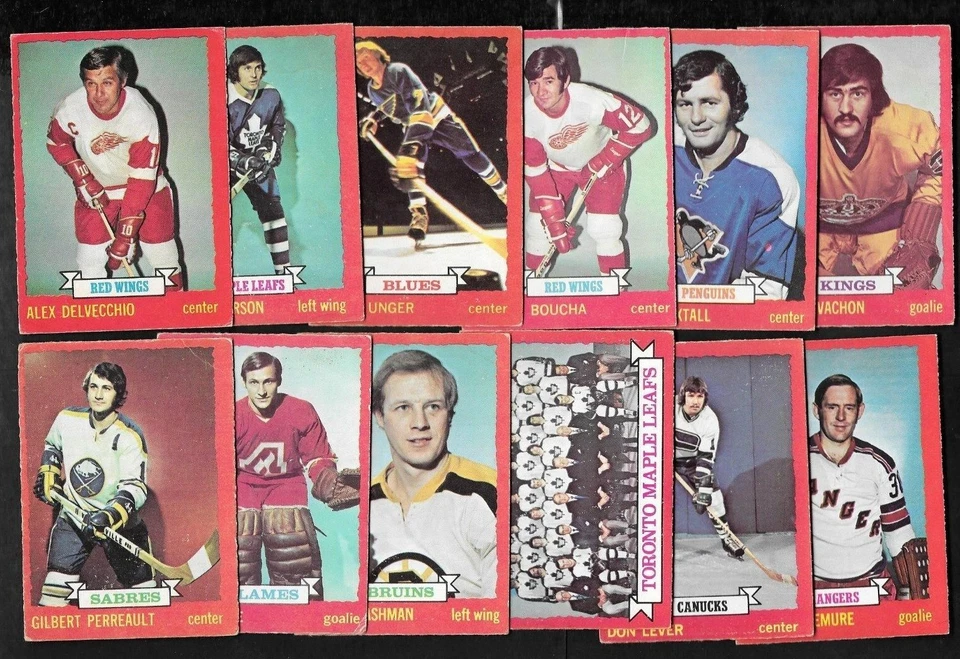 1973-74 OPC O PEE CHEE NHL HOCKEY CARD LIGHT WHITE BEIGE BACK 1-132 SEE LIST - Image 1 of 1