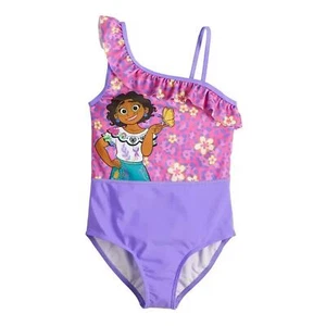 Costume intero bambina Disney's Encanto UPF 50+ senza maniche viola taglia M 5-6 - Foto 1 di 6