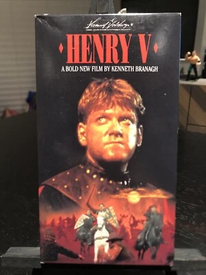 Henry V (VHS 1991) 5th Kenneth Branagh Shakespeare Samuel Goldwyn RARE HTF NM Foto 1 de 4
