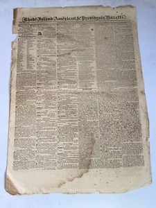 Rhode-Island American & Providence Gazette July 27, 1827 Vol.  LXV No. 86 - Picture 1 of 1