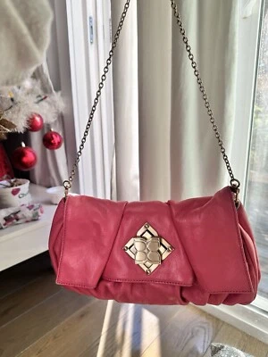 BCBGmaxazria розовый кожаный клатч наплечная сумка - Изображение 1 из 4