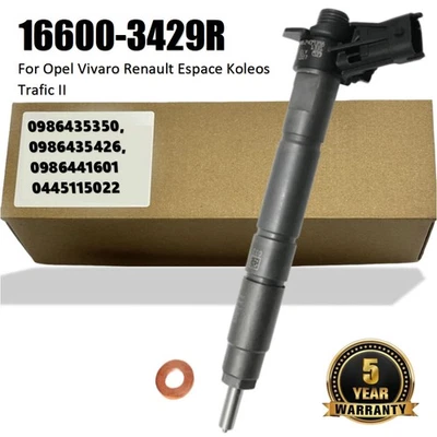 0445115022 Diesel Fuel Injector For RENAULT LAGUNA 2.0D 05 to 15 Nozzle Valve - Image 1 of 4