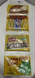 NEW SEALED 1990 Fleet Basketball Player Photo Cards 5th Anniversary 45 Cards - Picture 1 of 8