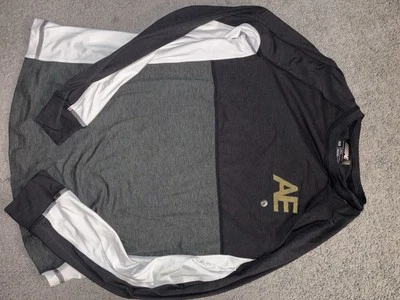 Camisa American Eagle Flex Para Hombre M Negra Gris Blanca Manga Larga Elástica Suave Top Foto 1 de 2