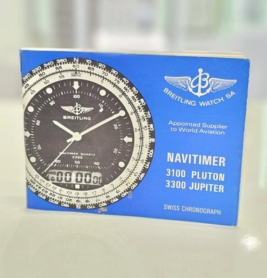 BREITLING - Navitimer 3100 Pulton / 3300 Jupiter - Manuale D'uso ORIGINAL - Immagine 1 di 4