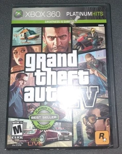 Grand Theft Auto IV GTA 4 (Xbox 360, 2008) completo con manual y mapa en caja original - Imagen 1 de 3