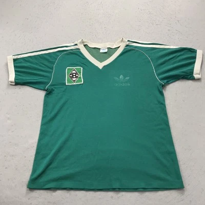 VINTAGE Borussia Dortmund Jersey Adult Medium Green Adidas Trefoil Single Stitch - Image 1 of 4