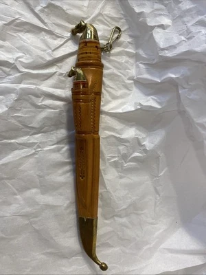 Juego de cuchillos dobles vintage de acero inoxidable Lisakki Jarvenpaa en funda Foto 1 de 4