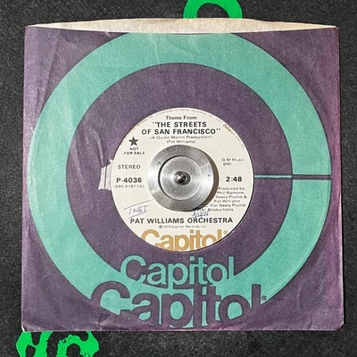 PAT WILLIAMS ORCH Theme From The Streets of San Francisco 7” NM Jazz Funk Rare - Image 1 of 4