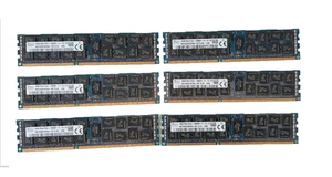 LOT 6x SK HYNIX 16GB 2Rx4 PC3L-12800R HMT42GR7AFR4A-PB SERVER MEMORY - Zdjęcie 1 z 1