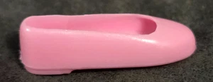 Vintage 1980er Barbie Skipper rosa Hartplastik runde Spitze flacher Schuh **EIN Schuh* - Bild 1 von 5
