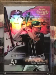 Matt Chapman #69- 2020 Topps Gold Class 2 Label Red Refractor 33/50 - Picture 1 of 3