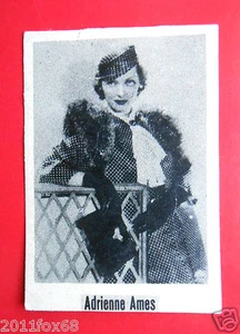 actors acteurs figurine cigarettes cards cigarrillos 1 serie #46 adrienne ames f - Foto 1 di 1