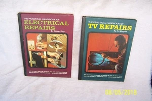 2 Vntg. 1969 ELECTRICAL REPAIRS & TV REPAIRS Hardback Books by Fawcett Pub. - Imagen 1 de 1